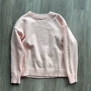 SHEIN Soft Pink Crew Neck Sweater